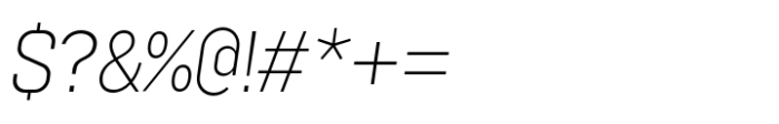 Gridink Extra Light Oblique Font OTHER CHARS
