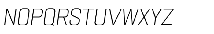 Gridink Extra Light Oblique Font UPPERCASE