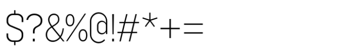 Gridink Extra Light Font OTHER CHARS