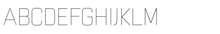 Gridink Thin Font UPPERCASE
