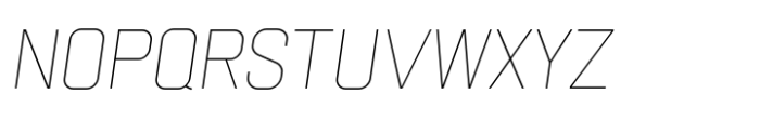 Gridink Ultra Light Oblique Font UPPERCASE
