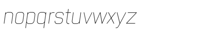 Gridink Ultra Light Oblique Font LOWERCASE