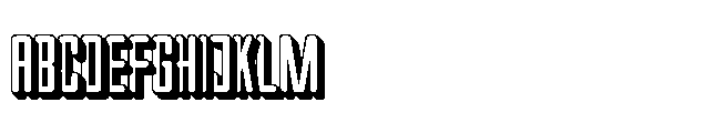 Gridpact Extrude Regular Font UPPERCASE