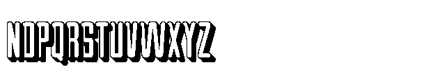 Gridpact Extrude Regular Font UPPERCASE