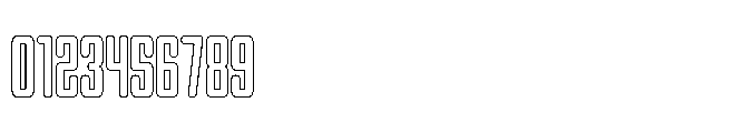 Gridpact Outline Regular Font OTHER CHARS