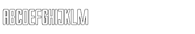 Gridpact Outline Regular Font UPPERCASE