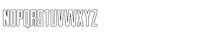 Gridpact Outline Regular Font UPPERCASE