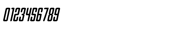 Gridpact Slanted Regular Font OTHER CHARS