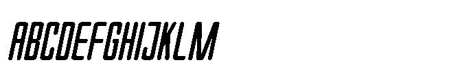Gridpact Slanted Regular Font UPPERCASE