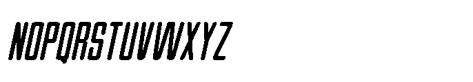 Gridpact Slanted Regular Font UPPERCASE