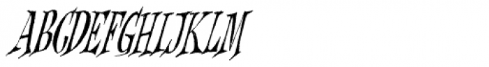 Griezelig Italic Font UPPERCASE