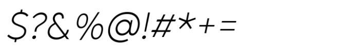 Grift Extra Light Italic Font OTHER CHARS