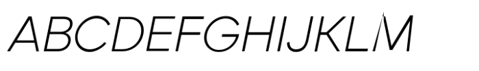 Grift Extra Light Italic Font UPPERCASE
