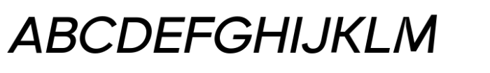 Grift Medium Italic Font UPPERCASE