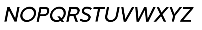 Grift Medium Italic Font UPPERCASE