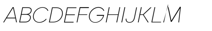 Grift Thin Italic Font UPPERCASE