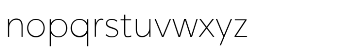 Grift Thin Font LOWERCASE