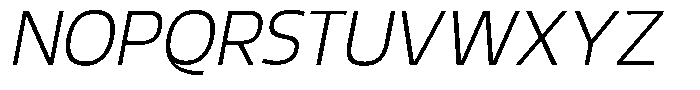 Griga Sans Extra Light Italic Font UPPERCASE
