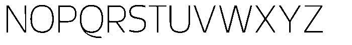Griga Sans Thin Font UPPERCASE