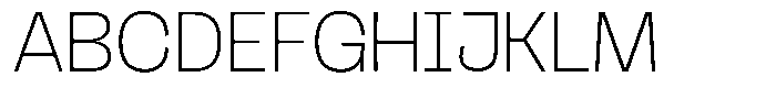 Griga Thin Font UPPERCASE