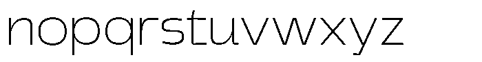 Griga Thin Font LOWERCASE