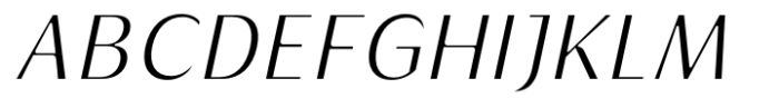 Griggs Light Sans Slnt Font UPPERCASE