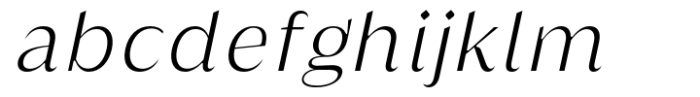 Griggs Light Sans Slnt Font LOWERCASE