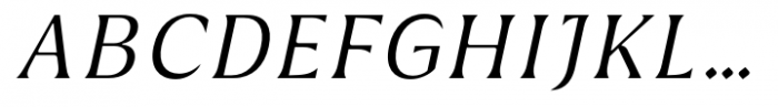 Griggs Light Serif Gr Slnt Font UPPERCASE