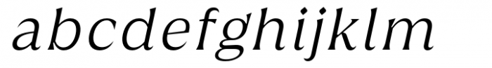 Griggs Light Serif Gr Slnt Font LOWERCASE