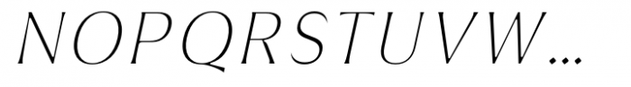 Griggs Thin Flare Slnt Font UPPERCASE