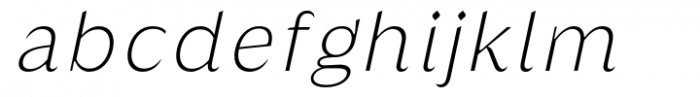 Griggs Thin Sans Gr Slnt Font LOWERCASE