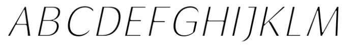 Griggs Thin Sans Slnt Font UPPERCASE