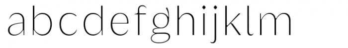 Griggs Thin Sans Font LOWERCASE