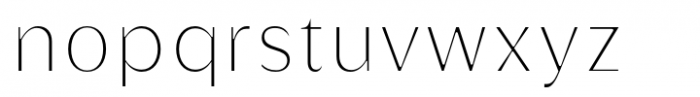 Griggs Thin Sans Font LOWERCASE