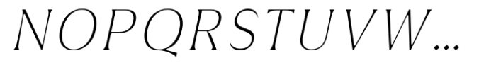 Griggs Thin Serif Slnt Font UPPERCASE