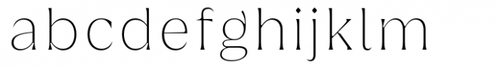 Griggs Thin Serif Font LOWERCASE