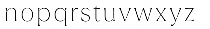 Griggs Thin Serif Font LOWERCASE