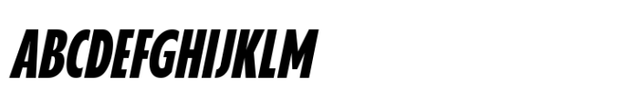Grik Bk Extra Condensed Oblq Font UPPERCASE