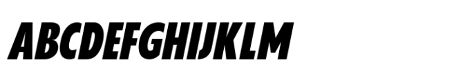 Grik Black Cond Oblq Font UPPERCASE