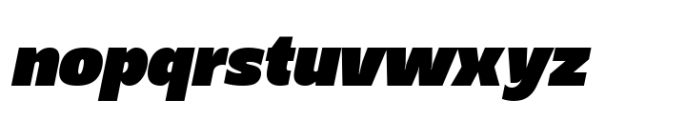 Grik Black Oblique Font LOWERCASE