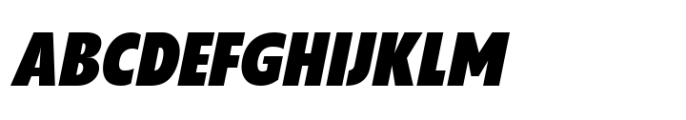 Grik Black Semi Cond Oblq Font UPPERCASE