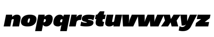 Grik Black Semi Exp Oblq Font LOWERCASE