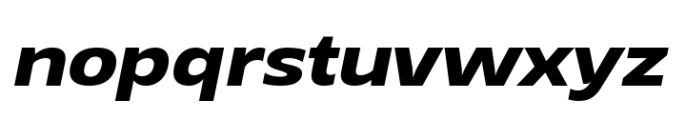 Grik Bold Semi Exp Oblq Font LOWERCASE