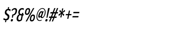 Grik Cond Oblq Font OTHER CHARS