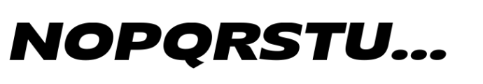 Grik Extra Bold Exp Oblq Font UPPERCASE