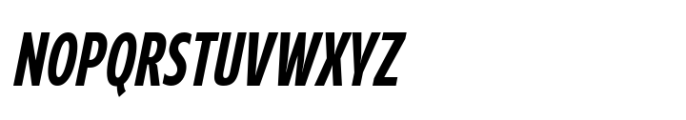 Grik Extra Bold Extra Condensed Oblq Font UPPERCASE
