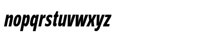 Grik Extra Bold Extra Condensed Oblq Font LOWERCASE