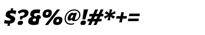 Grik Extra Bold Oblq Font OTHER CHARS