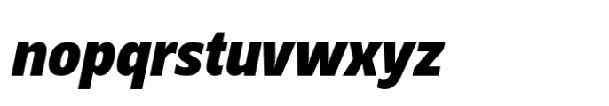 Grik Extra Bold Semi Cond Oblq Font LOWERCASE