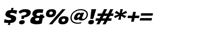 Grik Extra Bold Semi Exp Oblq Font OTHER CHARS